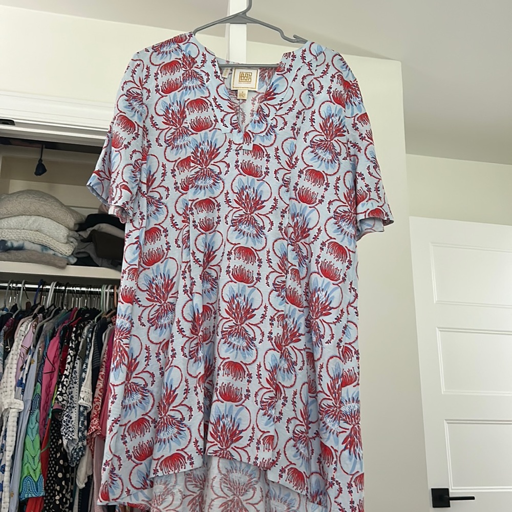 Emily McCarthy linen above the knees swing dress size small